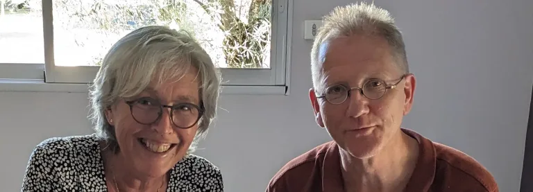 Ester en Bob Veldman samen, dicht bij elkaar